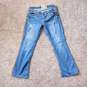 💥2/$10💥 Hollister ripped bootcut jeans